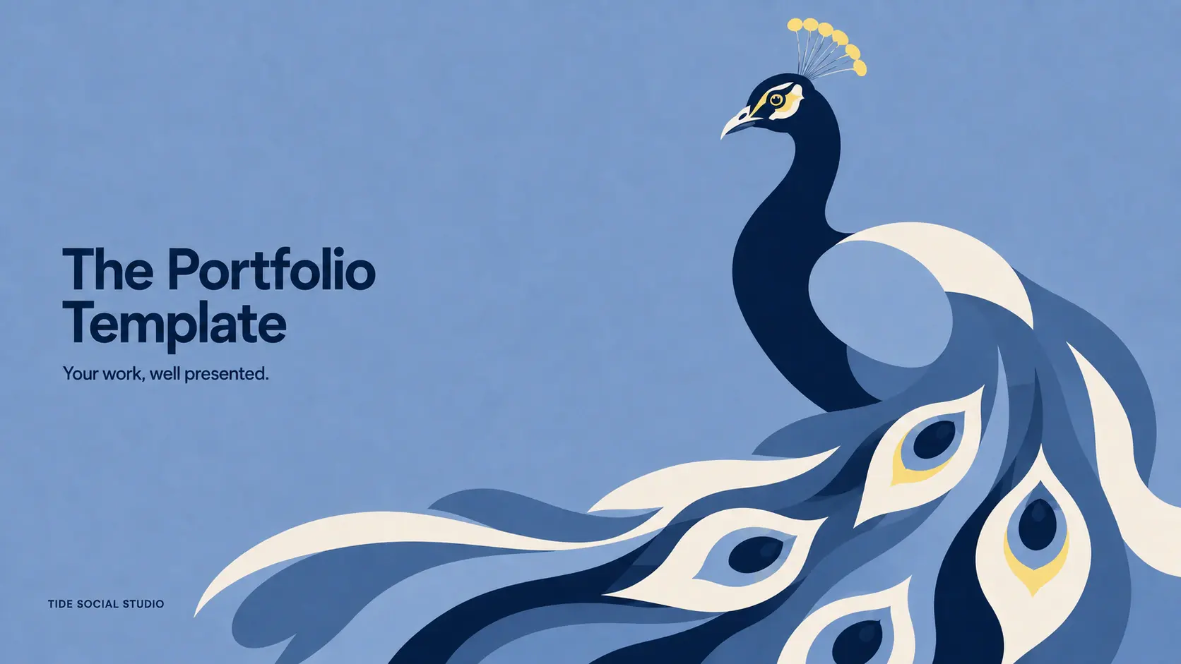 A free Canva landing page and portfolio template for social media managers